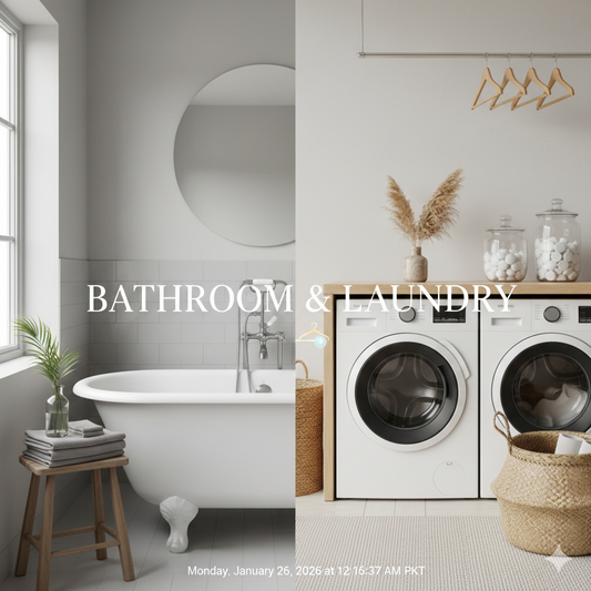 🧼 Small Space, Big Luxury: Bathroom & Laundry Organization Hacks for 2026