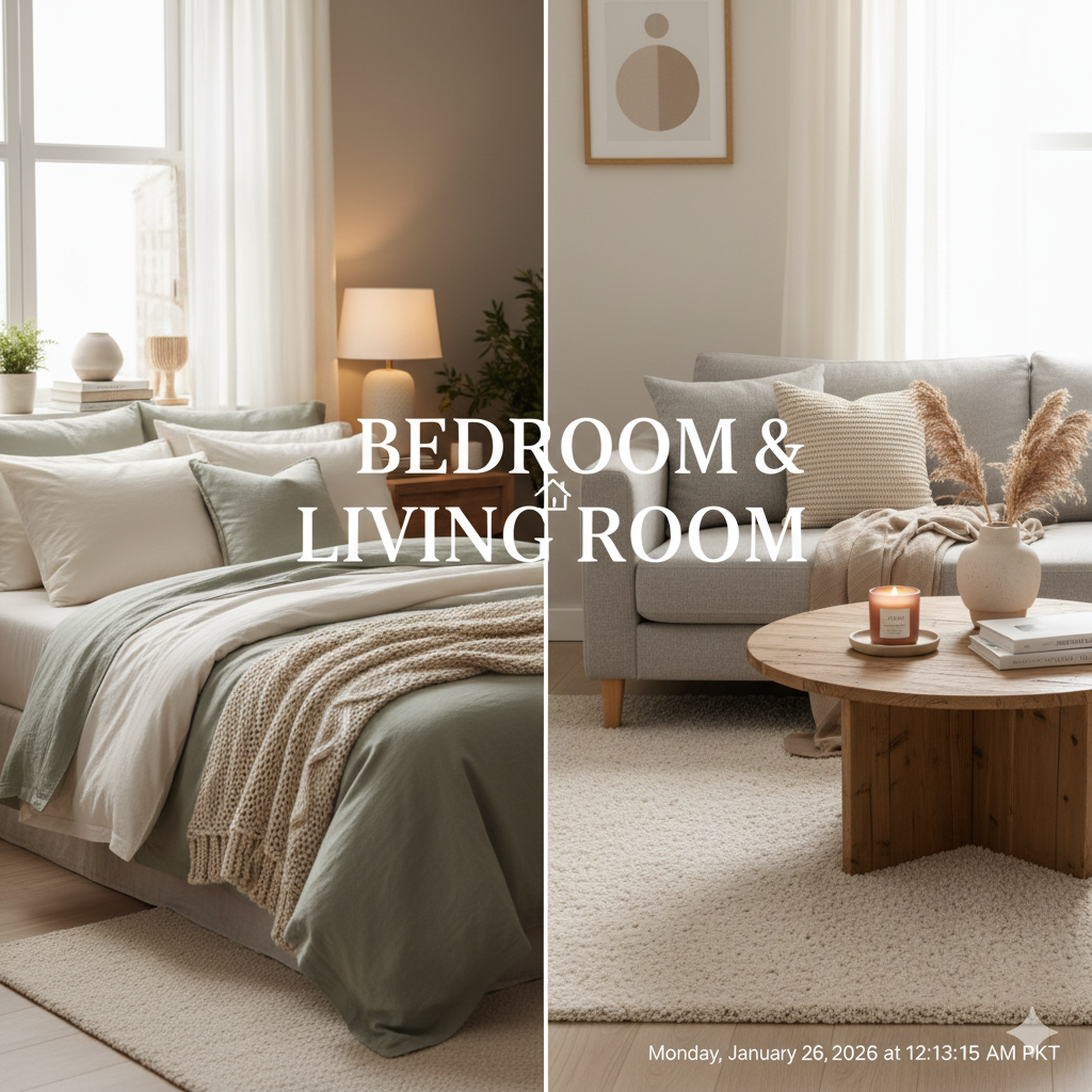 Bedroom & Living Room