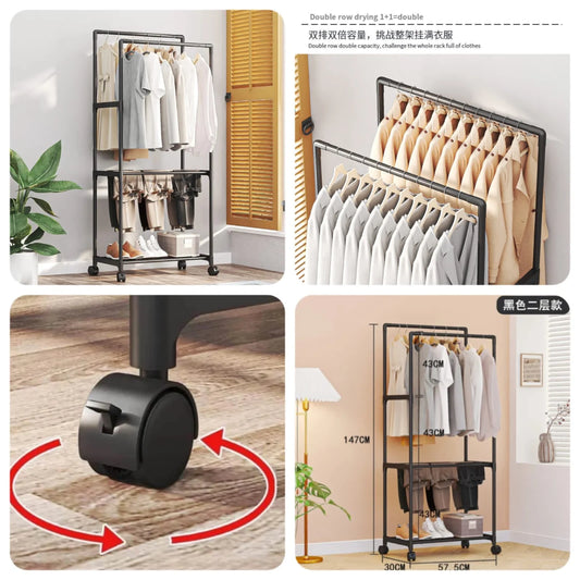 2Layer Coat Rack (Premium Quality) Made in China