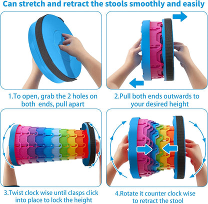 Portable Folding Telescoping Stool