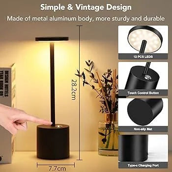 Rechargeable Table Lamp, Desktop Night Lamp