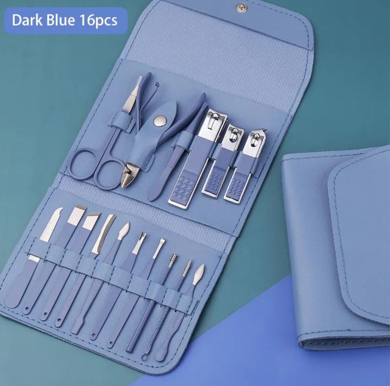 Manicure Pedicure Grooming Kit - Professional 16pcs Manicure Set - Stainless Steel Nail Clipper Set -  Stainless Steel set