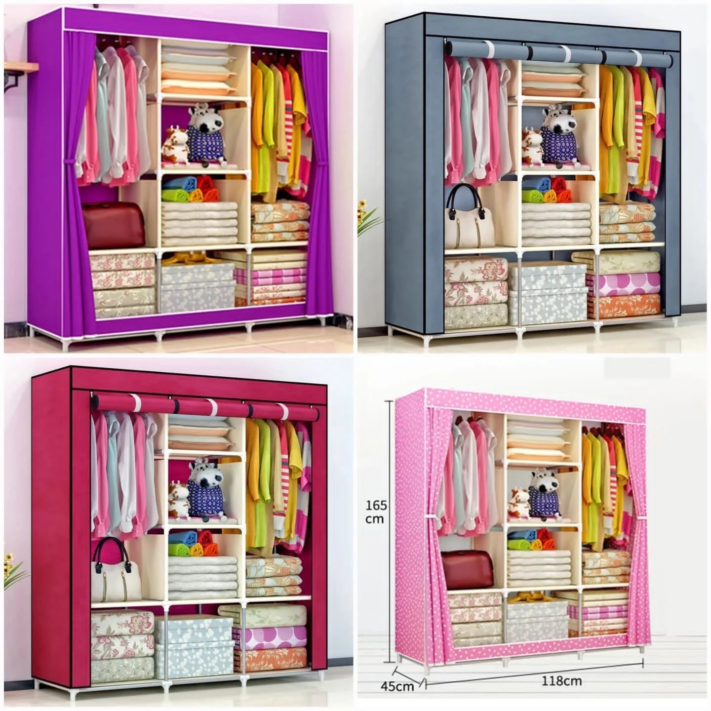 Portable Wardrobe Cloth Organizer