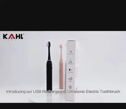 USB Rechargeable Ultrasonic Electric Toothbrush Adults Portable